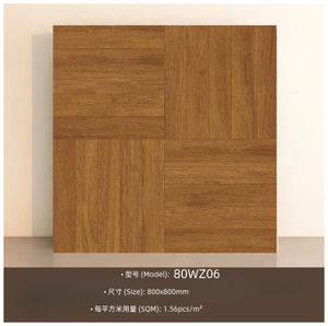 Carreaux <span class=keywords><strong>de</strong></span> sol antidérapants aspect parquet Versailles et bois <span class=keywords><strong>de</strong></span> noyer français 800x800, carreaux en porcelaine Al LP pour salon, chambre et balcon - Product Image 6
