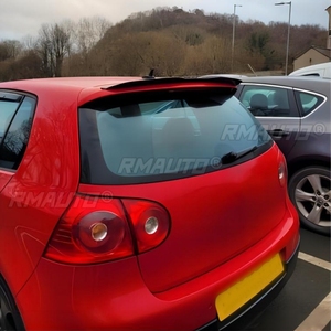 Alerón Trasero para Techo de Volkswagen VW Golf 5 MK5 R32 GTI R Hatchback, Negro / Aspecto de Fibra de Carbono, Alerón Trasero para Automóvil, Estilo Deportivo - Product Image 4