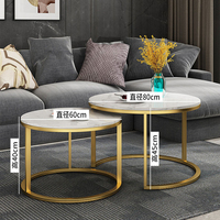 Karois — table basse dorée en acier inoxydable, meuble de salon, design italien de luxe, haut en marbre, nouveau modèle