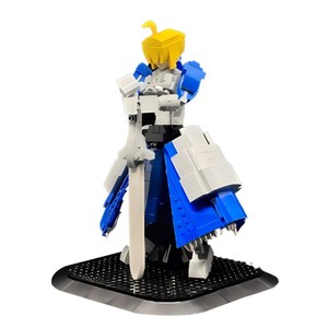 Funbuild Phổ Biến MOC-221967 Số Phận/Ở Đêm <span class=keywords><strong>Saber</strong></span> Mini Hành Động Mô Hình Xây Dựng Khối Thiết Lập - Product Image 2