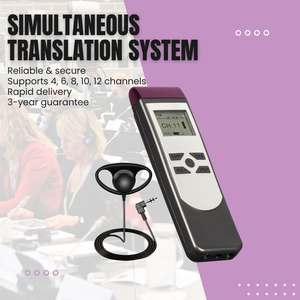 Panvotech Thiết bị hội nghị di động hồng ngoại không dây đồng thời giải thích hệ thống cho dịch đa ngôn ngữ - Product Image 4