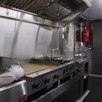 Remorque de restauration rapide personnalisable, camion de cuisine mobile, chariot de nourriture de rue, remorque à café, cuisine commerciale entièrement équipée
