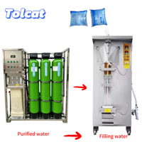 Machine d'emballage verticale Tolcat pour liquides, machine automatique de remplissage de sachets d'eau, équipement d'emballage de liquides pour petits sacs en plastique (lait, etc.)
