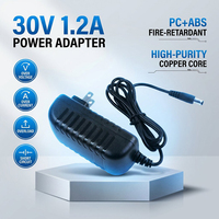 Adaptateur d'alimentation universel 30V 1.2A à découpage, 100-240V 50/60Hz 36W, prise US, pour appareil de massage électrique – Approvisionnement direct usine