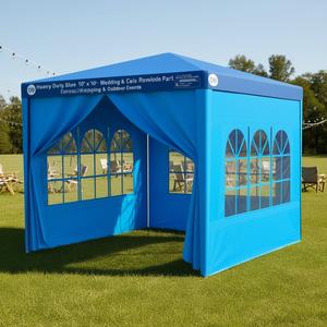 เต็นท์งานแต่งงาน DB Heavy Duty สีน้ำเงิน ขนาด 10'x10' ผนัง PVC โครงอะลูมิเนียม สำหรับงานกลางแจ้ง - Product Image 2