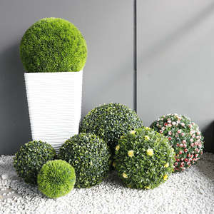 Décoration <span class=keywords><strong>de</strong></span> jardin d'intérieur, plantes artificielles en <span class=keywords><strong>buis</strong></span>, <span class=keywords><strong>boule</strong></span> <span class=keywords><strong>de</strong></span> topiaire artificielle, fausses boules <span class=keywords><strong>de</strong></span> <span class=keywords><strong>buis</strong></span> décoratives pour la cour - Product Image 5