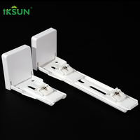 IKSUN Rail de rideau en aluminium avec corde de traction en gros avec mécanisme de cordon de traction lisse pour hôtels