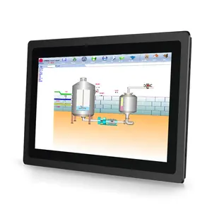 Touchthink 21.5 inç açık su geçirmez 3mm çerçeve gömülü dokunmatik ekran monitör kiosk lcd ekran sanayi ekran