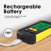 Testeur de rayonnement électromagnétique professionnel 3-en-1, triple détection, écran LCD numérique 3-1/2 chiffres, alarme sonore et lumineuse pour