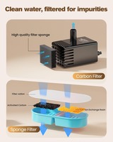 Fontaine à eau automatique pour chat avec filtre 3L, écologique, durable, distributeur d'eau électrique silencieux pour animaux de compagnie