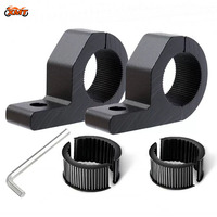 Kit de fixation pour barre lumineuse LED de moto, support de fixation pour phares antibrouillard sur guidon pour véhicules tout-terrain