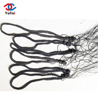 Filet de chasse aux oiseaux en gros d'usine / Filet en nylon 110/2 avec service de découpe / Filets noirs tricotés pour attraper les oiseaux et les chauves-souris