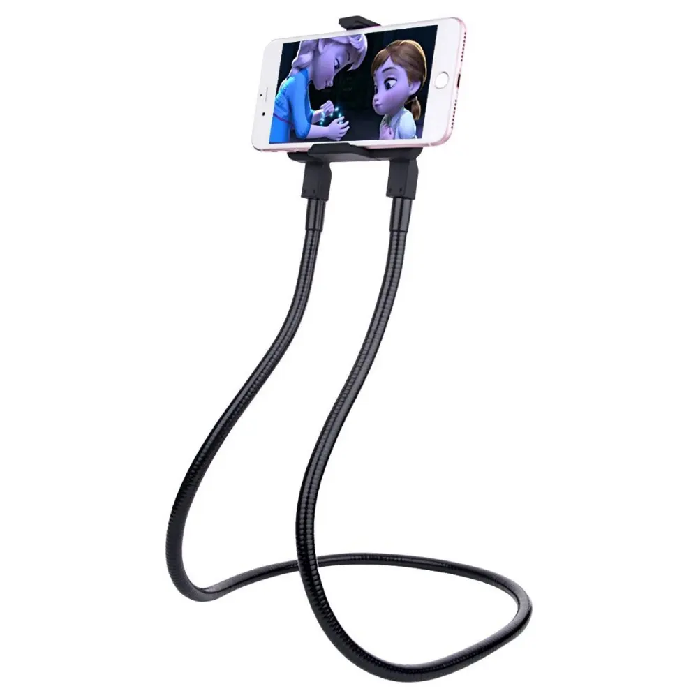 Multi-Purpose Cell Phone Mobile Phone Holder Hanging on Neck Selfie Stick Stand Lazy Bracket DIY Flexible Mount