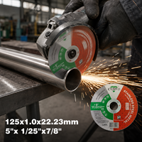 Disque de découpe abrasif en acier inoxydable 125 mm x 1 mm x 22,5 mm, dureté moyenne, OEM