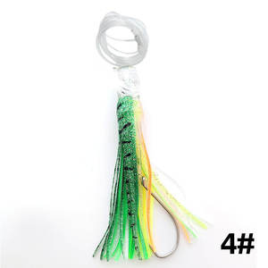 Leurres <span class=keywords><strong>de</strong></span> pêche à la traîne <span class=keywords><strong>au</strong></span> thon en mer Mahi appâts artificiels à jupe d'eau salée avec jupes <span class=keywords><strong>de</strong></span> calmar pieuvre crochets gréés - Product Image 4