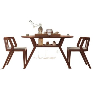 Solid Wood Oval <b>Dining</b> <b>Table</b> Extendable Modern Minimalist Living Room Furniture - Product Image 5