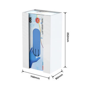 PORTE-GANT FANDA COULEUR BLANCHE JETABLE MONTÉ AU MUR FABRIQUÉ À TAIWAN POUR MAISON DE RETRAITE - Product Image 5