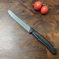 Couteau à steak en acier inoxydable, couteau à pain à bord dentelé, couteau de table occidental pour la maison, les restaurants, les hôtels et le camping