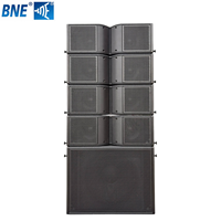 Enceinte Line Array LA212 - Double 12 pouces 2 voies 4/8 Ohm pleine gamme passive mono/stéréo pour usage intérieur/extérieur, boîtier en bois/métal