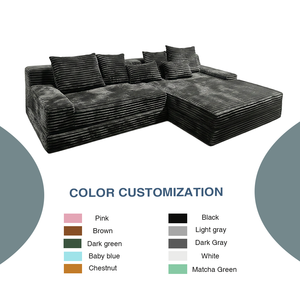 Sofá Cama Convertible con Compresión al Vacío y Relleno de Esponja para Sala de Estar, Sofá Esquinero Plegable Tipo Futón para Invitados - Product Image 5