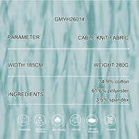 Conception personnalisée, haute qualité, 34,9% coton, 61,6% polyester, 3,5% élasthanne, jersey tricoté en maille aérée, lourd, résistant aux déchirures, pour filles
