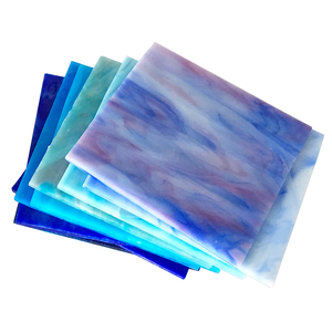 Lastra <span class=keywords><strong>di</strong></span> <span class=keywords><strong>Vetro</strong></span> Colorato Tradizionale Opale 10x10cm - Vari Colori, Resistente all'Acqua, Spessore 3mm, <span class=keywords><strong>Mosaico</strong></span> in <span class=keywords><strong>Vetro</strong></span> Tiffany per Hobby Artistici Fai-da-Te - Product Image 1