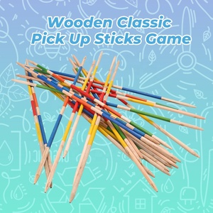 Happy Earth - Jeu de bâtonnets en bois à ramasser en gros, classique <span class=keywords><strong>Mikado</strong></span>, jouet de jardin pour fête de famille, jeu d'équipe multijoueur en extérieur et en intérieur - Product Image 2