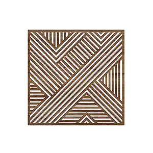 Geometric Modern Abstract Native Wood Panel Wall Art Wood Wall Art