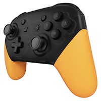 ExtremeRate Precaución Amarillo Reemplazo Mango Empuñaduras Funda DIY Empuñadura de mano Carcasa para Nintendo Switch Pro Controller