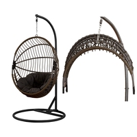Vente directe des fabricants, meubles d'extérieur, patio, balançoire, chaise suspendue pliante, rotin, chaise oeuf