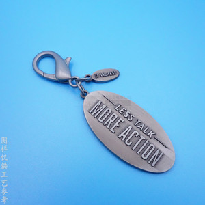 Porte-clés en alliage de zinc électroplaqué avec figurine de dessin animé en relief, taille et couleur personnalisées, cadeau d'affaires - Product Image 4