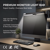 Lampe de bureau intelligente moderne et simple avec écran LED en aluminium USB-C flexible, commande tactile, facile à clipser, pour l'étude et le travail.