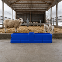 Abreuvoir robuste pour moutons, chauffé automatiquement, isolé, 60L, avec valve à flotteur pour fermes d'hiver