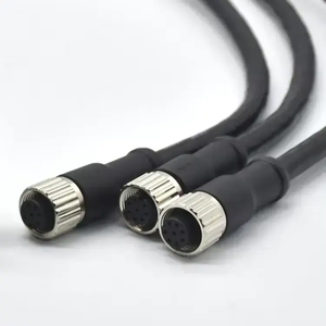 M12 X Code 8 Pin Ethernet Connector <b>Cable</b> to <b>RJ45</b> Plug IP67 Waterproof Industrial Network Connector - Product Image 3