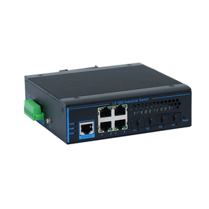 สวิตช์อุตสาหกรรม Layer 3 NMS 10G รองรับ 10 กิกะบิต 4 พอร์ตออปติคอล 4 พอร์ตไฟฟ้า แบบวงแหวน รองรับการซ่อมแซมตัวเอง แบ่ง VLAN ได้ - Product Image 3