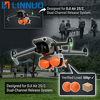 Lanceur double Airdrop à détection de lumière, version universelle à double libération pour accessoires de drones DJI, crochet de livraison télécommandé