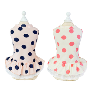 Chất Lượng Cao Cotton Polka Dot Ăn Mặc Cho Shih Tzu Chó Nhỏ S Và XXL Dễ Thương Mô Hình Động Vật Mùa Đông Và Mùa Hè Quần Áo Mát Mẻ - Product Image 2