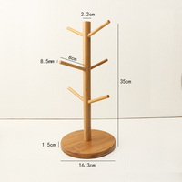 Offre Spéciale naturel bambou bol assiette tasse affichage vaisselle organisateur support support de rangement pour la cuisine à domicile