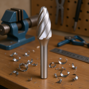 Fraise rotative à bout sphérique Ttake Ab8500, rayon 12,7 mm, 25 mm, coupe Z3 pour métal, bois, plastique - Product Image 3