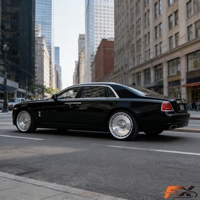 Rueda de Aleación de Aluminio Forjado Personalizable de 17-22 Pulgadas, 5*120, con Pulido Fino y Diseño Cóncavo Profundo para Rolls-Royce Cullinan, Ghost, Wraith y Maybach