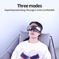 Appareil électrique Rechargeable à 8 niveaux de puissance, brun foncé, appareil intelligent, soins 4d, masseur pour les yeux, bluetooth, musique