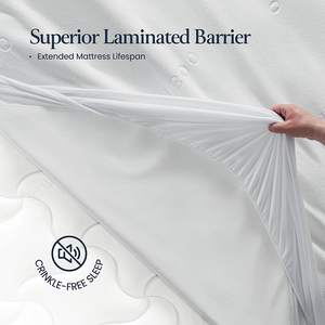 Protector de colchón impermeable 100% Queen-Protector de colchón de bambú cómodo de lujo-<span class=keywords><strong>Barrera</strong></span> súper protectora a prueba de fugas - Product Image 4