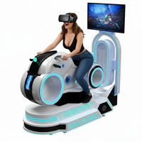 Machine de jeu d'arcade VR Moto de course 9D, modèle Dragon World MOTOVRX en ABS, certifiée CE, 1 joueur, 100-500 kg