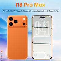 Smartphone S25 Ultra 5G Android 15, grand écran 7,3 pouces, caméra arrière 108MP, batterie 8000mAh longue autonomie, CDMA LTE
