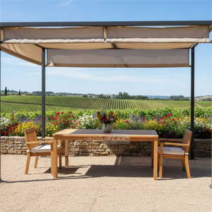 Marina Modern Lightweight <b>Foldable</b> Dining <b>Table</b> Solid Wood Construction Durable Waterproof for Outdoor/Indoor Use for Hotels - Product Image 6