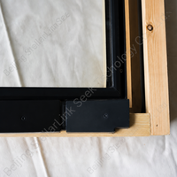 Puits de lumière moderne en aluminium de 120 mm d'épaisseur avec dessus en bois et double vitrage sous vide trempé Low-E pour toiture et grenier