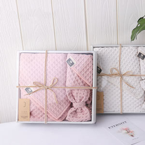 Fashion Waffle <b>Towel</b> Beach Custom logo <b>Microfiber</b> Gift Box Set Waffle Bath Sheet <b>Towel</b> - Product Image 2