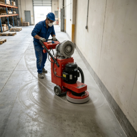 Machine à meuler le béton à disque large 220V/380V, idéale pour le polissage des routes