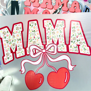 <span class=keywords><strong>Mama</strong></span> T-shirt personnalisé pour la fête des mères Autocollant sérigraphie en vinyle à transfert de chaleur Matériau PET durable Transferts DTF lavables - Product Image 1