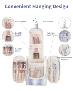 Neceser <span class=keywords><strong>de</strong></span> <span class=keywords><strong>Maquillaje</strong></span> Extra Grande, Bolsas <span class=keywords><strong>de</strong></span> Cosméticos Impermeables, Bolsa <span class=keywords><strong>de</strong></span> Aseo Colgante para Viajes para Mujer - Product Image 2